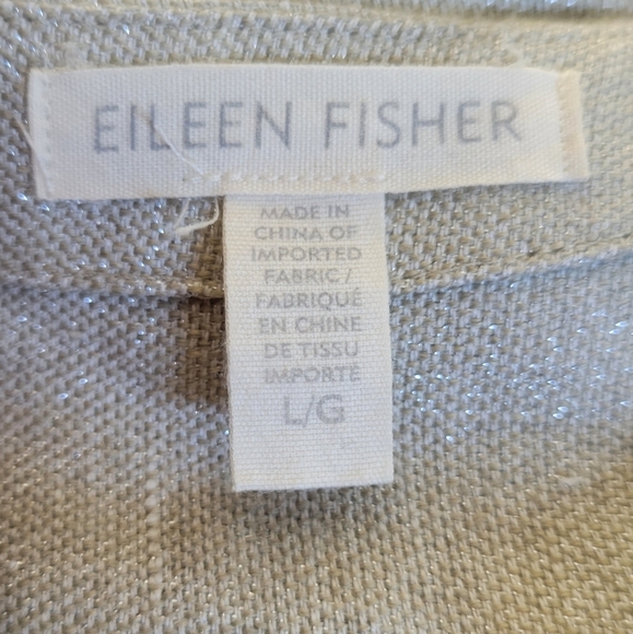 Eileen Fisher Organic Linen Dress Size Large - Picture 3 of 8
